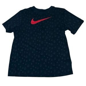 Nike Black Raindrop Red Swoosh T-shirt, XL